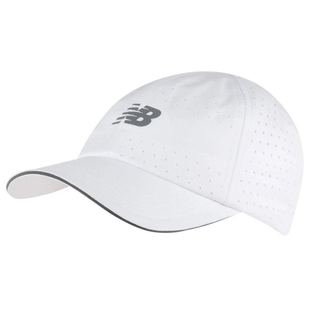 NWT New Balance Women's 6 Panel Pro Run Hat One Size WHITE LAH41002 Reflective